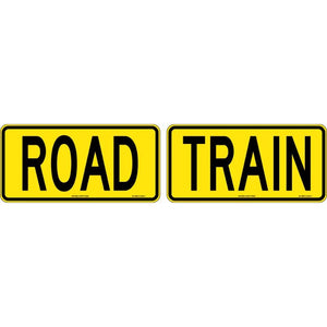 Road Train Decal Sign 510mm x 250mm - 130.0044